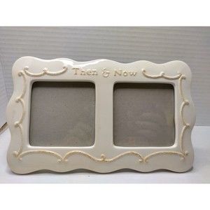 Hallmark White Porcelain Picture Frame Then And Now Tell A Story